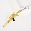 Llavero periférico de juego de oro de 98 quilates con diseño de pollo, modelo PUBG, regalo de metal, colgante pequeño, Jesús, camuflaje de supervivencia