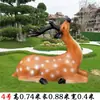 Suministro de Esculturas de Ciervo Sika Simuladas de Fibra de Vidrio para Parques, Céspedes, Jardines Exteriores, Adornos Decorativos de Animales para Paisajismo Grande
