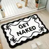Alfombrilla Sencilla para Suelo de Baño Imitación Cachemir Absorbente de Agua Antideslizante Alfombrilla para Suelo de Sala de Estar Dormitorio Estilo Ins Decoración Personalizada Felpudo