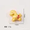 Accesorios de Caballo del Zodiaco Estilo Chino, Joyería Linda de Dibujos Animados, Piezas de Adorno DIY de Buena Suerte y Riqueza