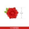 Boutonnière Gloriosa Flor Vermelha Grande Flor Vermelha de Elogio Título Flor Vermelha Alistamento Baixa Aposentadoria Boutonnière de Tecido de Seda Jardim de Infância Vermelho
