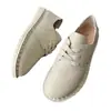 Otoño 2026 Más Vendidos de Moda Versátiles Zapatos Planos de Piel de Vaca con Lazo Frontal para Mujer para Uso Diario, Venta al por Mayor de Comercio Exterior