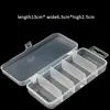 Caja de pesca Luya de 5 compartimentos, 13*6.5*2.5cm, ABS, caja para señuelos blandos, accesorios de lentejuelas, caja de aparejos de pesca