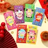 Sobres Rojos de Dibujos Animados de Paz, Alegría y Buena Fortuna para el Año Nuevo Chino, Temáticos del Zodiaco, Modelo Nuevo 2027 Año de la Oveja con Purpurina