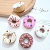 Accesorios de Resina Frutas Coloridas Donas Pegamento de Crema para Manualidades Pasador Funda de Teléfono Móvil Agujero para Colgante Colgante para Zapato Material