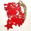 Serie Roja Navideña Colgantes Decorativos Creativos DIY Imagen de Dibujos Animados Artesanías de Madera Colgantes de Viruta de Madera para Disparos