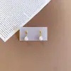 Aretes de Perla Gota de Agua, Aretes Retro Femeninos, Aretes de Lujo de Alta Gama, Aretes de Acero Inoxidable, Frescos y Dulces