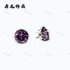 Clavo de oreja de titanio F136 nuevo con cabeza de circonita de corte rosa G23 aleación de titanio joyería de perforación de hueso de oído cabeza de rosca externa