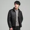 Nueva Chaqueta Corta de Plumas para Hombre de Invierno Talla Grande Abrigo Estilo de Moda Cuello Alto Moda Juvenil Chaqueta de Plumas para Hombre