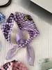 Algodón suave y lino transpirable aptos para la piel protección para el cuello cuadrado pequeño punto de ola flor de anacardo turbante exportación coreana bufanda individual bufanda de seda damas