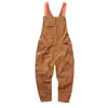 Macacão Masculino Tendência Solto Perna Reta Macacão Roupa de Trabalho Versátil Rasgado Vintage Casual Jeans