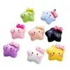 Accesorios de Gato con Lazo de Dibujos Animados Resina Pegamento Crema DIY Funda de Teléfono Pasador Adorno para el Cabello Zapatos Flor Taza Pulsera Colgante