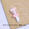 Colher Gatinho Fofa Brinquedo Alimentar Desenho Animado Artesanal Acessórios de Joias DIY Resina Cola de Creme Pequenos Acessórios Material para Presilha de Cabelo