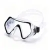 Especial para adultos transfronterizos máscara de buceo borde rojo cristal templado máscara de snorkel equipo para jugar en el agua natación en la playa