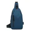 Bolsa de peito masculina nova transfronteiriça, bolsa de ombro de negócios moderna e simples, bolsa transversal casual portátil para viagens ao ar livre atacado