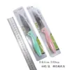 Jingzhimeng B5119 cuchillo de fruta plegable de acero inoxidable, afilado y duradero, pelador, cuchillo pequeño para el hogar, cuchillo de fruta portátil