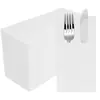Fábrica de Amazon Servilletas Libres de Polvo Blancas Desechables Estilo Occidental Plegado de Papel Set de Cuchillo y Tenedor Venta al por Mayor Personalizada Transfronteriza