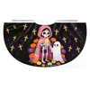 Capa Infantil Customizada de Fábrica para o Dia dos Mortos com Estampas Coloridas de Caveiras e Flores, Fantasia Assustadora de Halloween