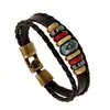 Joyería de exportación de comercio exterior europea y americana punk nueva pulsera de cuero genuino joyería para estudiantes masculinos y femeninos pulsera de cuero de vaca