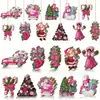 20 Bastones de Caramelo de Santa Claus, Cascabeles para Árbol de Navidad, Muñecos de Nieve, Pareja de Madera Navideña Regalos, Adornos para Decoración de Árbol