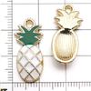 Mezcla de 30 Estilos de Aleación con Goteo de Aceite Dibujos Animados Fruta Piña Fresa Colgante Colgante Pulsera DIY Collar Accesorios de Joyería
