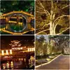 Tira de Luces LED Ultra Brillante Impermeable para Exteriores 220V Ingeniería Pared Exterior Sala de Estar Exterior Techo Luz Cálida Tira de Luz Blanco Cálido