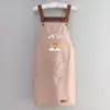 Nuevo delantal impermeable y a prueba de aceite impresión LOGO hogar cocina limpieza ropa de trabajo publicitaria mujeres una generación de cabello