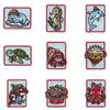 Patches Bordados de Animais Marinhos, Apliques Termocolantes Sem Costura, 9 Estilos Fofos e Adoráveis para Roupas, Mochilas e Cadernos