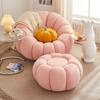 Sofá Perezoso Silla Calabaza Terciopelo de Cordero Individual Blanco Lindo Dormitorio Balcón Ocio Tatami Silla Sofá Pequeña