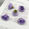 Flores Pequeñas de Rosa Simuladas Flores Broches Hechos a Mano Accesorios Pasadores Materiales de Flor Escena de Boda Cajas de Regalo para el Hogar