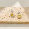 Pendientes Geométricos de Alta Gama, Modernos y Versátiles, Pendientes Cuadrados de Lujo Ligero para el Día a Día, Accesorios Exquisitos y Elegantes