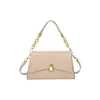 Bolsa de Mão com Corrente Estilo Coreano Nova e Fashion 2026, Versátil de Grande Capacidade Elegante para Ombro Único ou Transversal para Mulheres