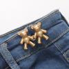 Nuevo estilo tornillo oso artefacto para ceñir la cintura hebilla par de hebillas desmontable Botón sin costuras para ceñir la cintura Circunferencia de la cintura de los jeans Gran Cambio Pequeño