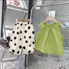 Conjunto de Falda y Pantalones para Niña Chaleco de Bebé Falda con Tirantes Pantalones Rectos Ropa de Verano para Niños Falda Casual sin Mangas Traje para Aire Acondicionado