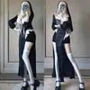 Calcetines Blancos Hasta la Rodilla, Calcetines Finos de Terciopelo para Mujer, Calcetines Cosplay Estilo Japonés, Calcetines Blancos de Seda de Tubo Largo de Monja, Estilo Puro Deseo Jk de Tubo Alto