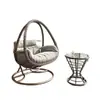 Silla Colgante Columpio de Interior Balcón Doble Ratán Mecedora Nido de Pájaro Silla Colgante Patio Exterior Ocio Uso en Casa para Adultos