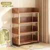 Estantería con ruedas, estante de exhibición para el hogar, estante de almacenamiento móvil para artículos varios y libros, estante de almacenamiento de pie, unidad de estantería de múltiples niveles