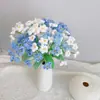 Ramos de Nomeolvides Coloridos Hechos a Mano con Ganchillo, Ramas de Flores Artificiales Tejidas de Lana, Decoración para el Hogar, Estilo Fresco, Regalos al por Mayor