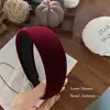 Diadema Coreana 2026 Nueva de Terciopelo Colorido, Diadema de Moda y de Alta Gama de 4 cm de Ancho, Accesorio para el Cabello para Mujeres