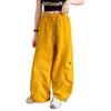 Pantalones Cargo para Niñas Verano Delgados Elegantes Niña Grande Pantalones de Baile Jazz Callejero para Niños Secado Rápido Protección Solar Pantalones de Pierna Ancha