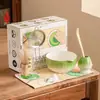 Set de matcha japonés de alta calidad, caja de regalo de cerámica, batidor de té incluido, producto popular para ventas transfronterizas, directamente del fabricante