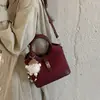 Bolso Cubo Texturizado de Alta Calidad Otoño 2026, Bolso de Mano de Moda Elegante, Bolso Cruzado de Hombro Vintage para el Trabajo