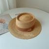 Sombrero de Rafia de Copa Cóncava Retro Británico Europeo y Americano Nuevo Sombrero de Verano para Mujer para la Playa Protección Solar Tendencia de Viaje de Vacaciones