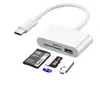 Lector de Tarjetas para Teléfono Móvil Sd Convertidor Tres en Uno Adaptador Multifunción Tipo Universal Conexión a Tableta Computadora Disco USB