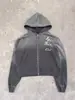 Conjunto de Dos Piezas para Hombre y Mujer, Pantalones Largos Lavados Estilo Hip-Hop Streetwear, Sudadera con Capucha, Diseño Retro con Pedrería, Transfronterizo Europeo y Americano, Otoño e Invierno