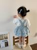 Cane Pear Roupas Infantis Meninas Conjunto 2025 Primavera Novo Estilo Coreano Infantil Camisa Bolsa Saia Roupas de Bebê