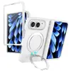 Aplicable a funda de teléfono iPhone duo cola magnética soporte de rotación 360 eje central magnético funda protectora plegable Apple