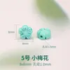 Acessórios de turquesa verde esculpidos à mão para pulseiras artesanais DIY, contas, contas de pulseira de rodocrosita e turquesa, contas soltas