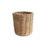 Cesta de Armazenamento, Caixa de Armazenamento de Cosméticos Estilo Jardim em Rattan, Porta-Canetas de Mesa, Cesta para Arranjo de Flores