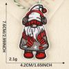 Sticker Bordado Original Emblema para Zapato Serie de Dibujos Animados de Santa Claus parche Accesorios para Prenda Accesorios Parche Adhesivo Sticker de Tela